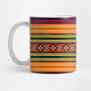 Native American Traditional Ethnic Tribal Indian Blanket Motif Pattern Mug